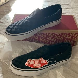 Vans-brand new. Still in box with tag. Black/Black checkerboard.